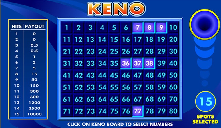 free keno casino games no download