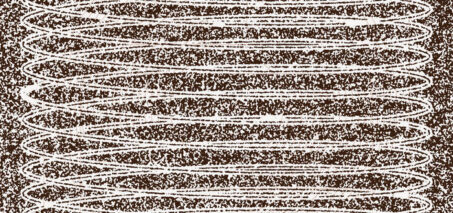 An abstract illustration of concentric loops on a textured background.
