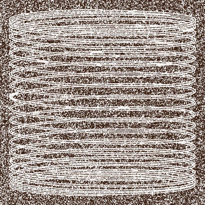 An abstract illustration of concentric loops on a textured background.